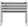 vidaXL Garden Planter Silver Galvanized steel 39.4 x 16.1 x 35.4 in