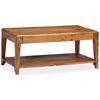 vidaXL Coffee Table Solid Wood 34.6"x19.7"x15"