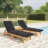 vidaXL Garden Lounge Set Black and brown PE rattan Standard