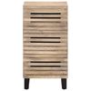 vidaXL Sideboard Bleached Wood Solid mango wood, Steel Medium Sideboard