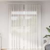 vidaXL Voile Curtains with Rod Pockets 2 pcs White
