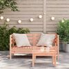 vidaXL Garden Sofa Set of 2 Natural wood Solid Douglas wood Medium