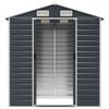 vidaXL Garden Shed Anthracite Galvanized Steel 75.2 x 51.2 x 78.0 in