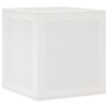 vidaXL Storage Box White 21.65 x 20.87 x 22.44 in Polypropylene