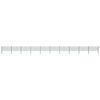 vidaXL Fence Panel with Posts Iron 680.7"x31.5" Green