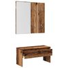 vidaXL Hallway Furniture Set Old wood Engineered wood, acrylic Standard