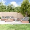vidaXL Garden Lounge Set Grey Solid Douglas Wood Large Modular