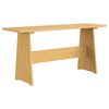 vidaXL Dining Table with Bench "REINE" Honey Brown Solid Wood Pine