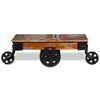 vidaXL Coffee Table Varied wood hues Reclaimed wood, iron