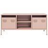 vidaXL TV Cabinet Pink Cold-rolled steel Adjustable Feet TV Cabinet