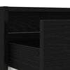vidaXL TV Cabinet Black oak Engineered wood Small Wall mounting
