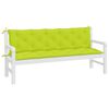 vidaXL Garden Bench Cushion Set of 2 Bright Green