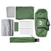 vidaXL Camping Tent Tunnel 4-Person Green Waterproof