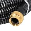 vidaXL Suction Hose Black PVC 1.1 inch diameter Durable Suction Hose