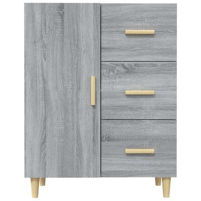 vidaXL Sideboard Gray Sonoma 27.4"x13.4"x35.4" Engineered Wood