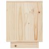 vidaXL Bedside Cabinet Set of 2 Natural Wood Solid pinewood Medium