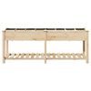 vidaXL Garden Planter Beige 80.12 x 20.87 x 30.12 in Solid Fir Wood