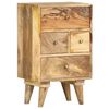 vidaXL Bedside Cabinet Brown Solid Mango Wood Medium Bedside Cabinet