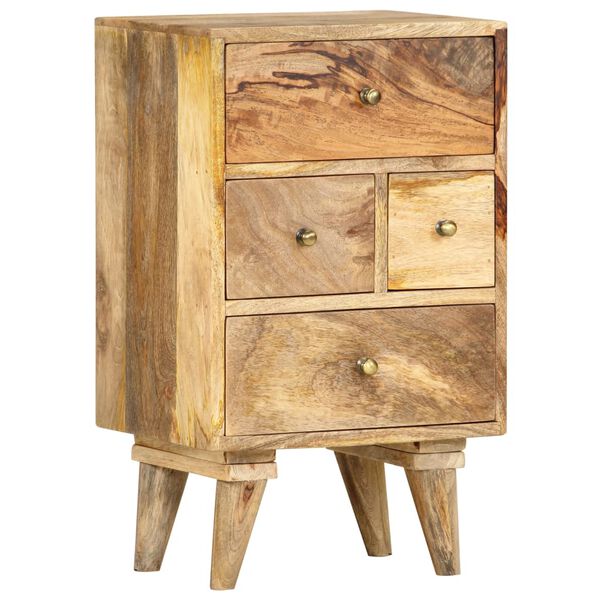vidaXL Bedside Cabinet Brown Solid Mango Wood Medium Bedside Cabinet