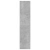 vidaXL Book Cabinet Concrete grey Engineered wood Medium Book Cabinet
