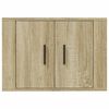 vidaXL Wall Mounted TV Cabinet Sonoma Oak Engineered Wood Medium
