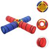vidaXL Play Tunnel Colorful Polyester, Steel, PE (Polyethylene) Large