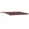 vidaXL Retractable Awning Brown