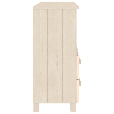 vidaXL Sideboard HAMAR Honey Brown 33.5"x13.8"x31.5" Solid Wood Pine
