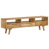 vidaXL TV Stand Solid Wood Mango 55.1"x11.8"x16.1"