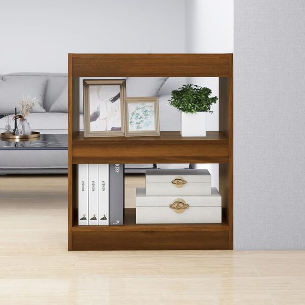vidaXL Book Cabinet Brown oak Engineered wood Medium Storage Cabinet