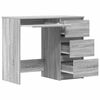 vidaXL Desk Grey Sonoma Engineered Wood Standard Desk Rectangular