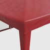 vidaXL Party Tent Red HDPE, powder-coated iron 8x4 ft