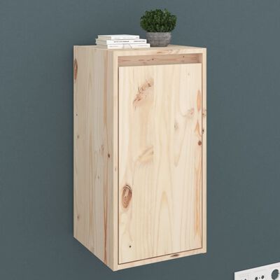 vidaXL Wall Cabinet 11.8"x11.8"x23.6" Solid Wood Pine