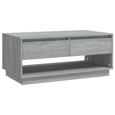 vidaXL Coffee Table Gray Sonoma 40.4"x21.7"x17.3" Engineered Wood