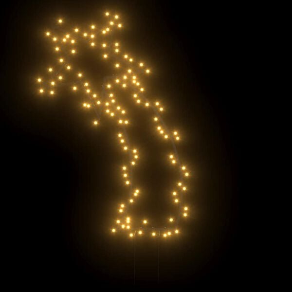 vidaXL Christmas Light Decoration Warm white Iron 35 inches height