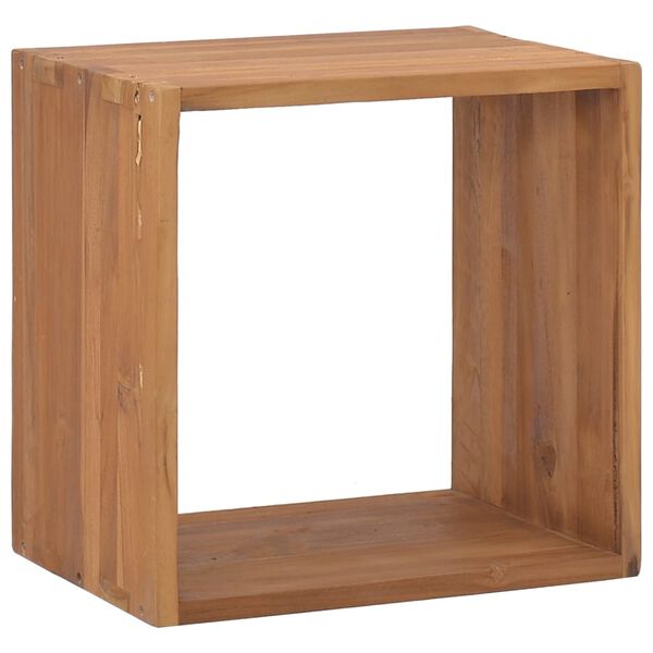 vidaXL Bedside Cabinet Warm Natural Wood Solid Teak Wood Bedside Cabinet