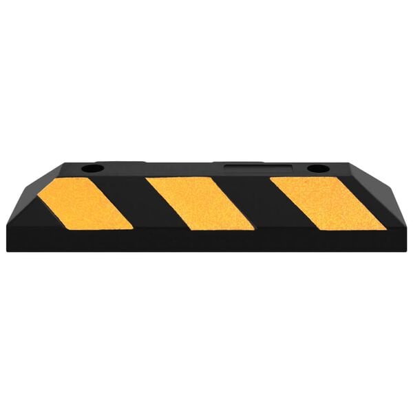 vidaXL Reflective Parking Blocks 2 pcs 22.0x5.9x3.9" Rubber