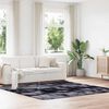 vidaXL Shaggy Rug Dark grey Polyester 94.5 x 94.5 in Foldable Area Rug