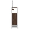 vidaXL Bathroom Cabinet Set Brown Oak Engineered Wood Bathroom Cabinet Set