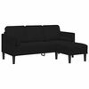 vidaXL Sofa Set 2 pcs Black 173 x 131 x 67 cm Velvet