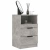 vidaXL Bedside Cabinet Concrete Grey Engineered Wood Medium
