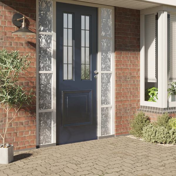 vidaXL Window Film Set of 2 Transparent PVC 23.6 x 196.9 in Pattern