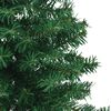 vidaXL Artificial Christmas Tree Green PVC and steel 70.9 in