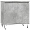 vidaXL Bathroom Furniture Set Concrete grey Engineered wood, metal Medium