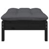 vidaXL Garden Lounge Set Black, Anthracite