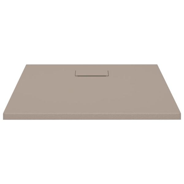 vidaXL Shower Base Tray SMC Brown 35.4"x35.4"