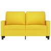 vidaXL 2-seater Sofa Light Yellow Fabric (100% polyester), metal, textilene