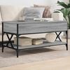 vidaXL Coffee Table Gray Sonoma Engineered Wood and Metal Medium