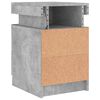 vidaXL Nightstand Set of 2 Concrete Grey Engineered Wood Small