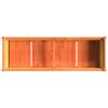 vidaXL Garden Planter Wax brown Solid pine wood 59.1x19.7x27.6 in
